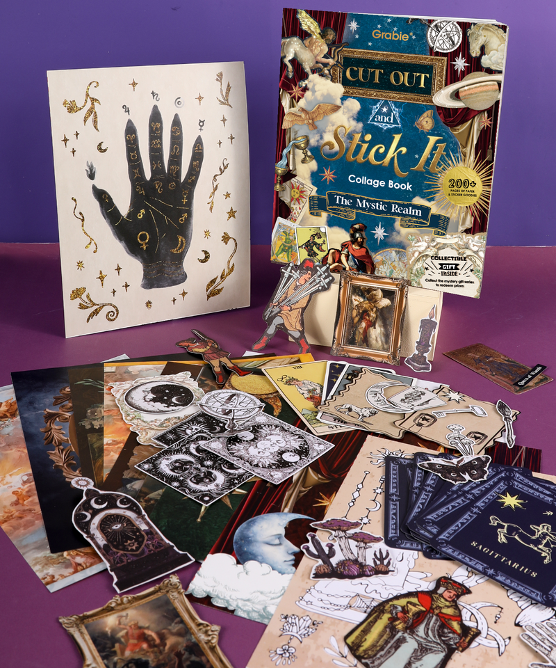 Grabie - The Mystic Realm Collage Activity Book