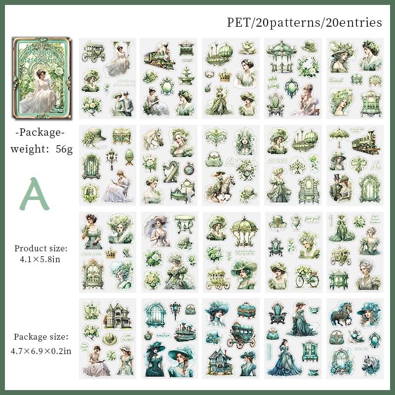 Baroque Garden Sticker Book