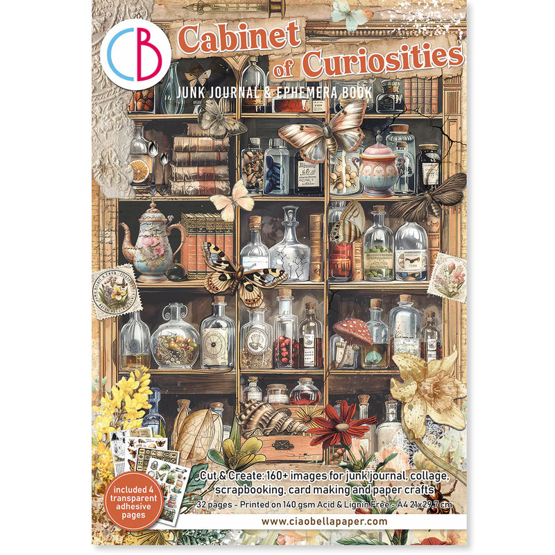 Ciao Bella - Cabinet of Curiosities - A4 Junk Journal & Ephemera Book
