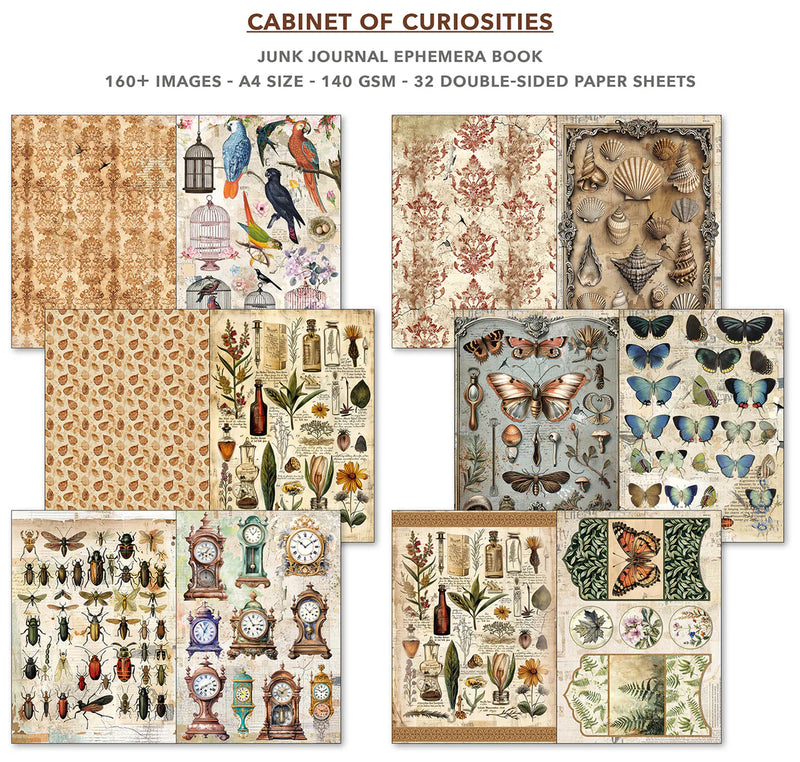 Ciao Bella - Cabinet of Curiosities - A4 Junk Journal & Ephemera Book