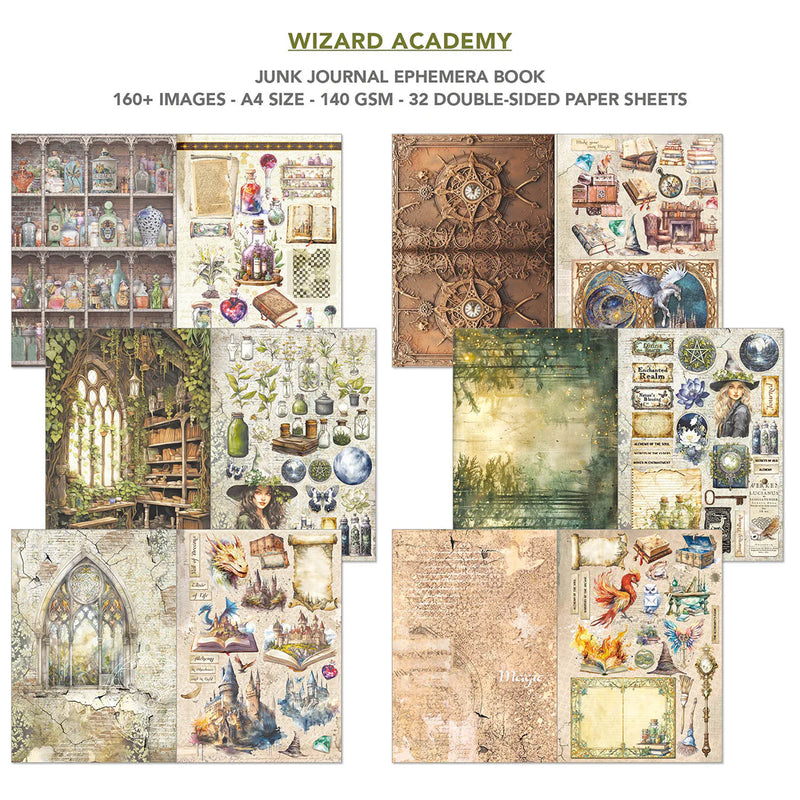 Ciao Bella - Wizard Academy - A4 Junk Journal & Ephemera Book