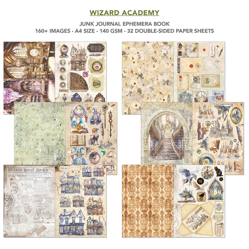 Ciao Bella - Wizard Academy - A4 Junk Journal & Ephemera Book