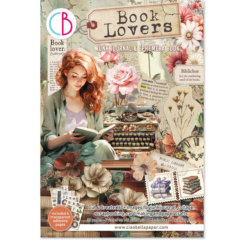 Ciao Bella - Book Lovers - A4 Junk Journal & Ephemera Book