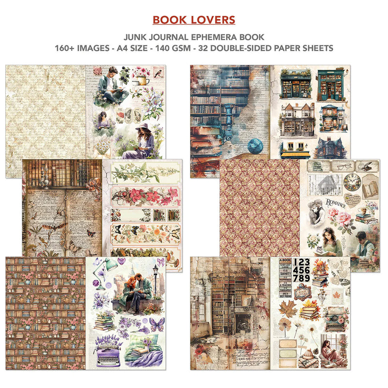 Ciao Bella - Book Lovers - A4 Junk Journal & Ephemera Book