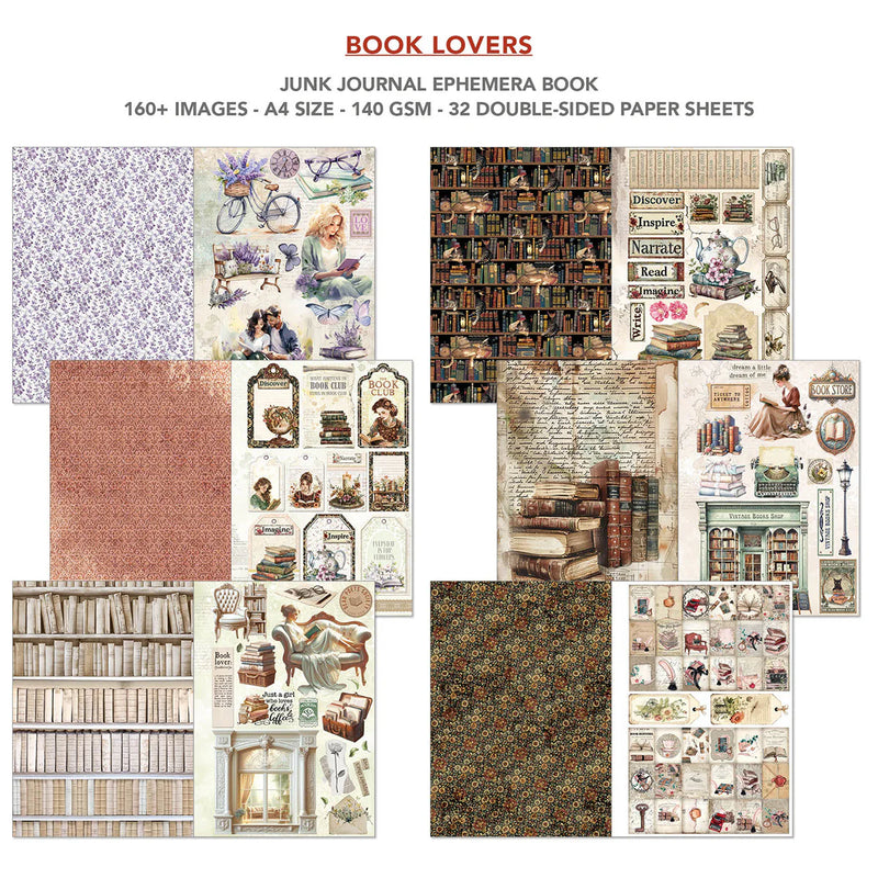 Ciao Bella - Book Lovers - A4 Junk Journal & Ephemera Book