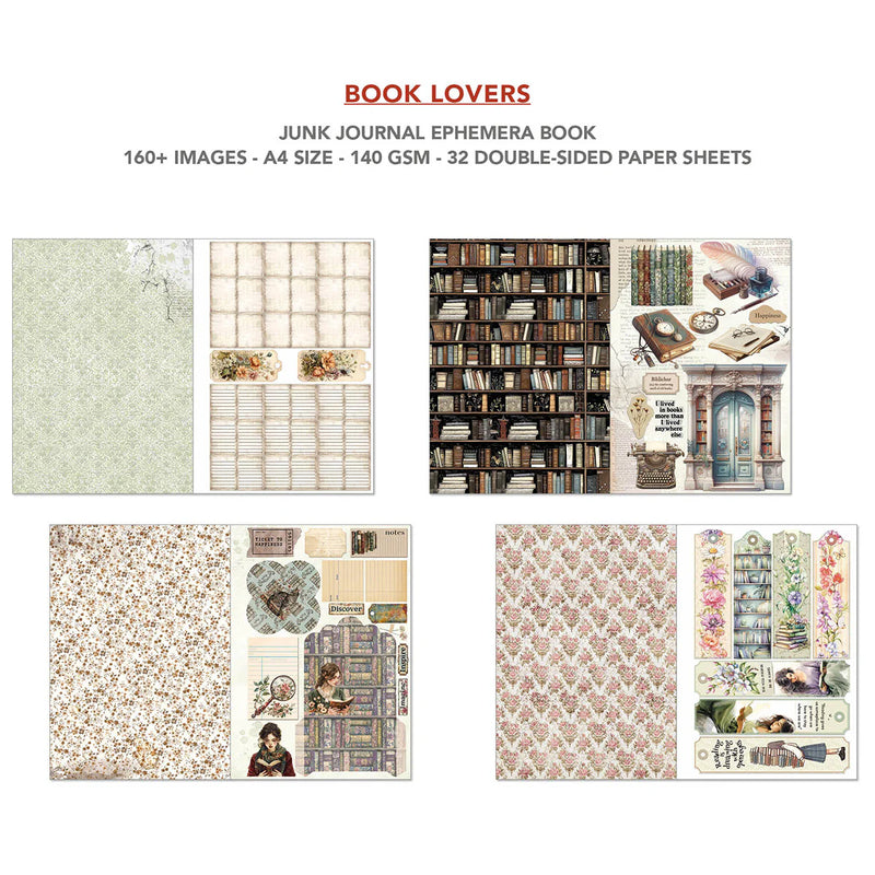 Ciao Bella - Book Lovers - A4 Junk Journal & Ephemera Book