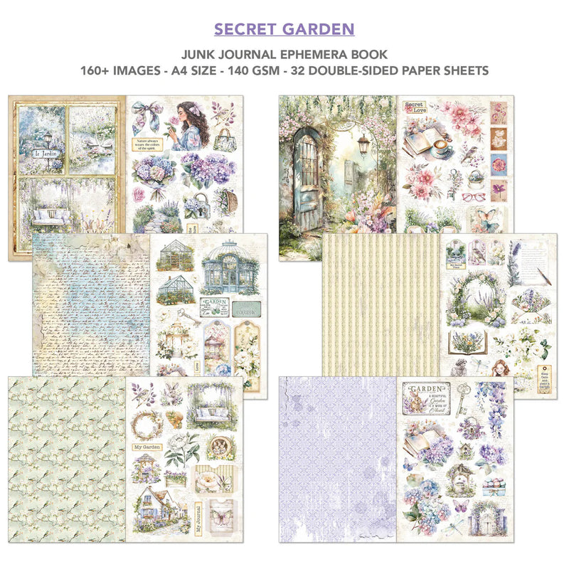 Ciao Bella - Secret Garden - A4 Junk Journal & Ephemera Book