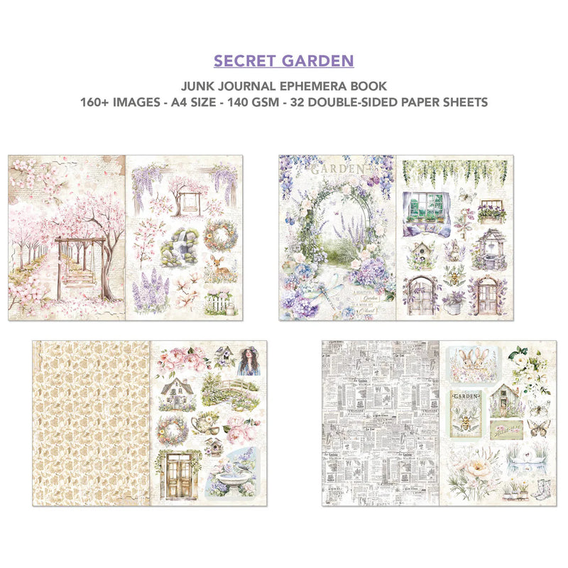 Ciao Bella - Secret Garden - A4 Junk Journal & Ephemera Book