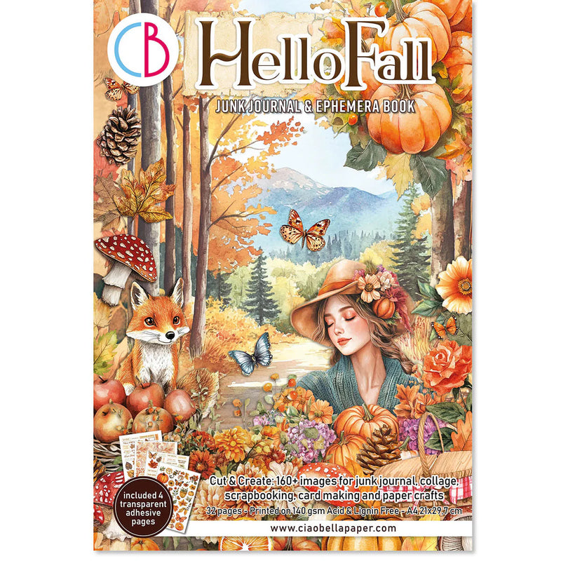 Ciao Bella - Hello Fall - A4 Junk Journal & Ephemera Book
