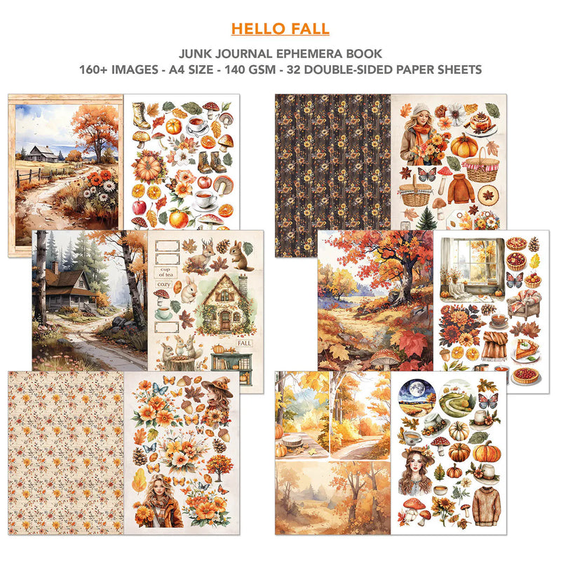 Ciao Bella - Hello Fall - A4 Junk Journal & Ephemera Book