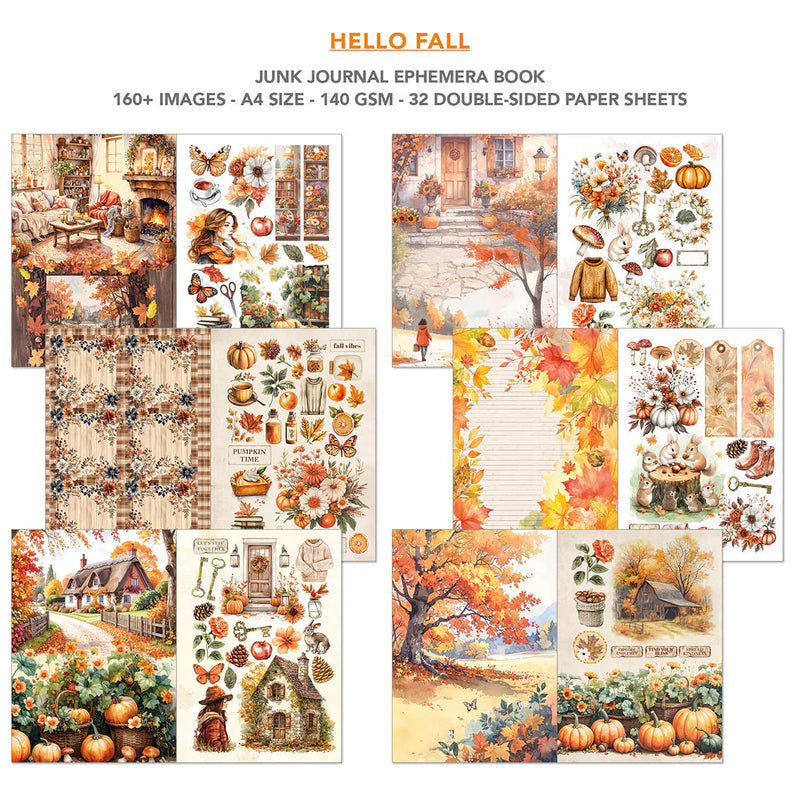 Ciao Bella - Hello Fall - A4 Junk Journal & Ephemera Book