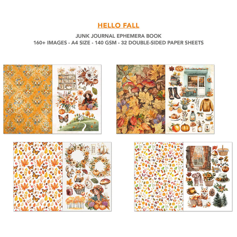 Ciao Bella - Hello Fall - A4 Junk Journal & Ephemera Book
