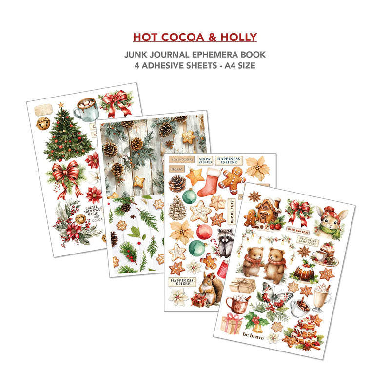Ciao Bella - Hot Cocoa & Holly - A4 Junk Journal & Ephemera Book