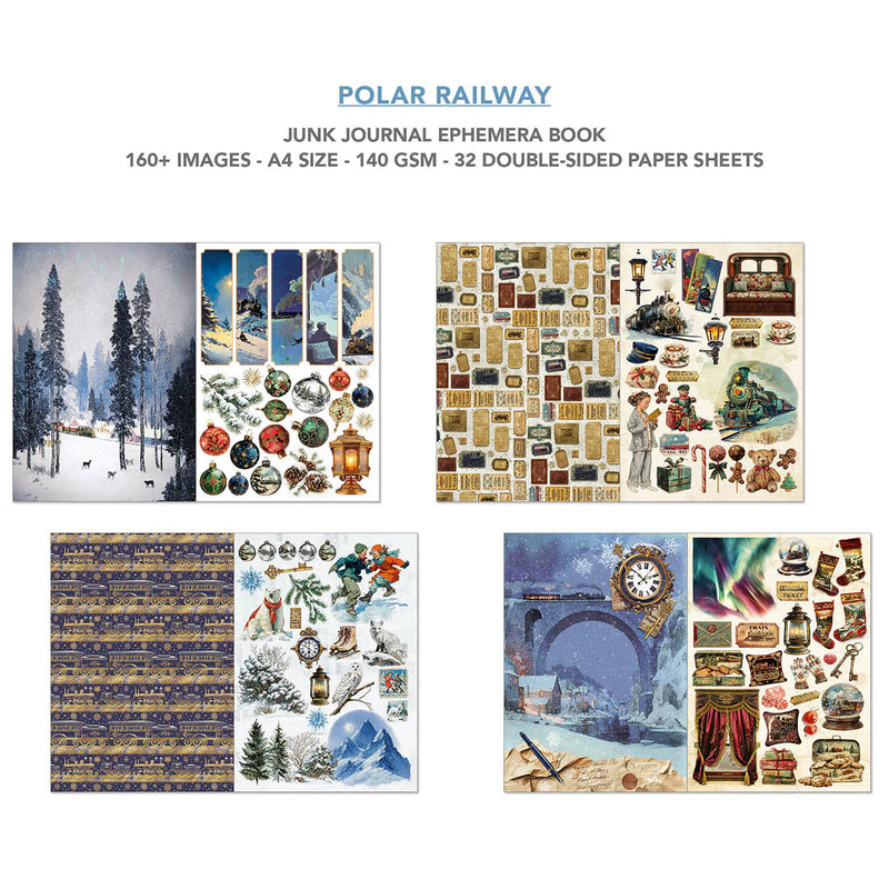 Ciao Bella - Polar Railway - A4 Junk Journal & Ephemera Book