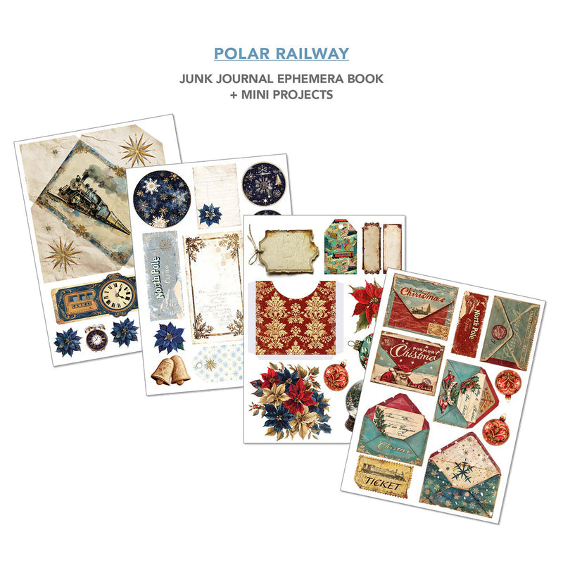 Ciao Bella - Polar Railway - A4 Junk Journal & Ephemera Book