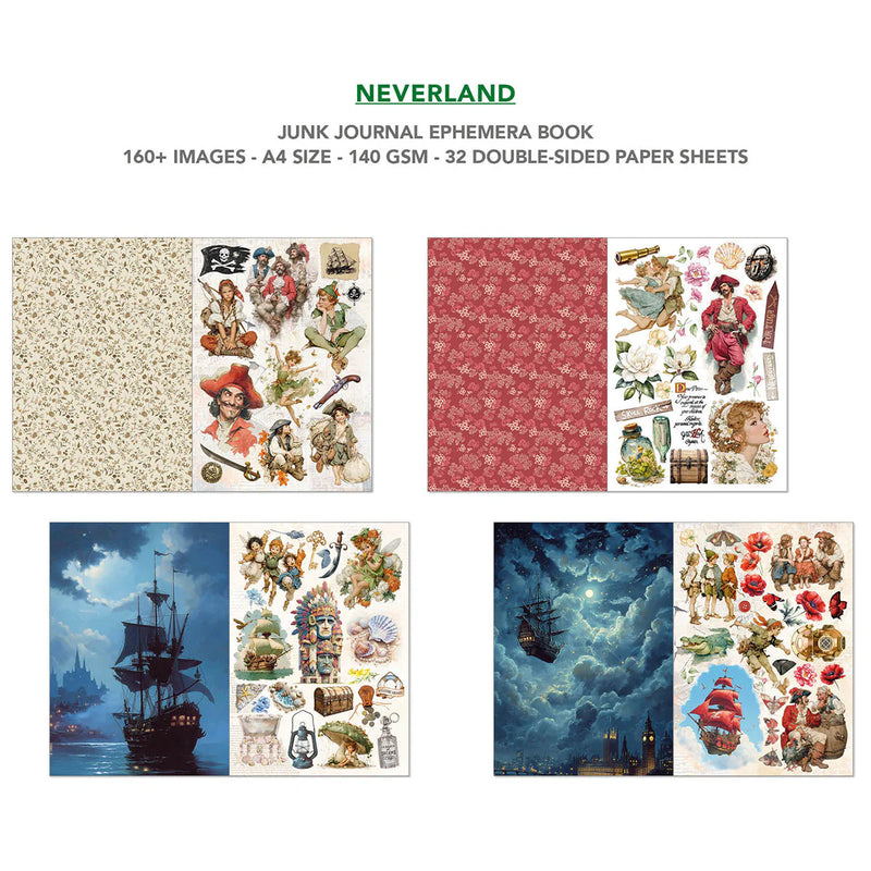 Ciao Bella - Neverland - A4 Junk Journal & Ephemera Book