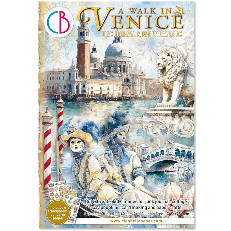 Ciao Bella - A Walk in Venice - A4 Junk Journal & Ephemera Book