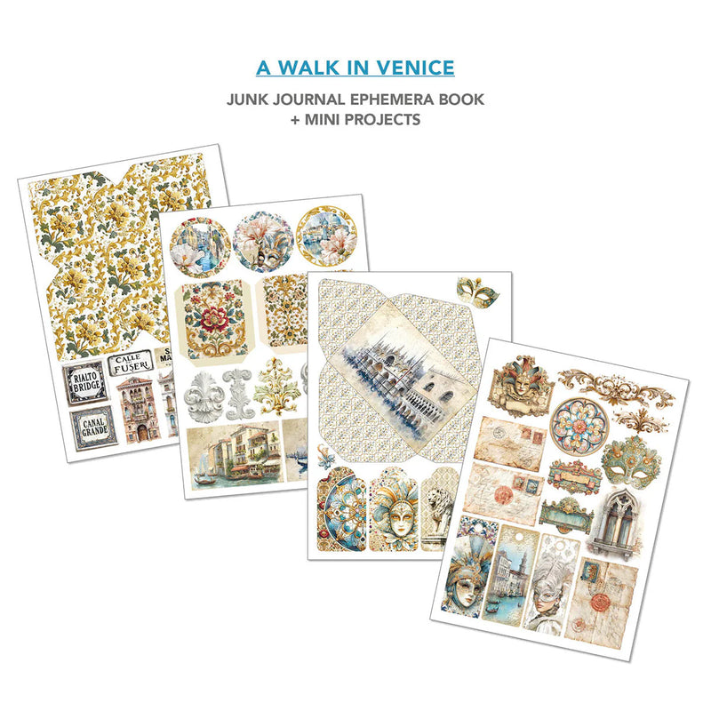Ciao Bella - A Walk in Venice - A4 Junk Journal & Ephemera Book