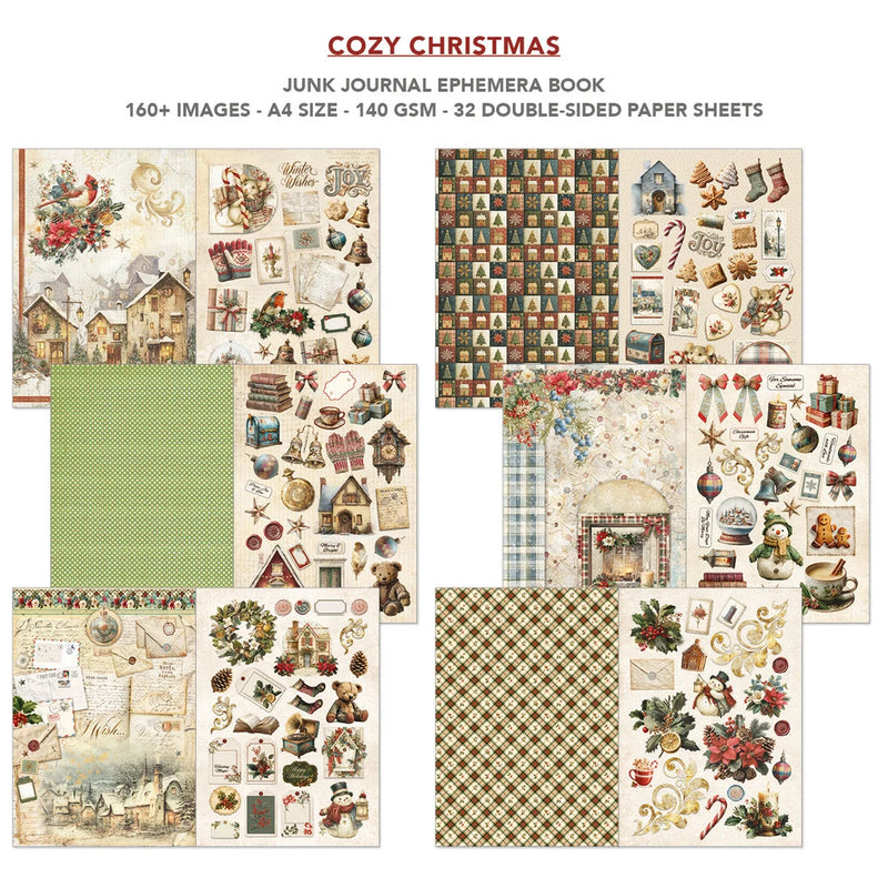 Ciao Bella - Cozy Christmas - A4 Junk Journal & Ephemera Book