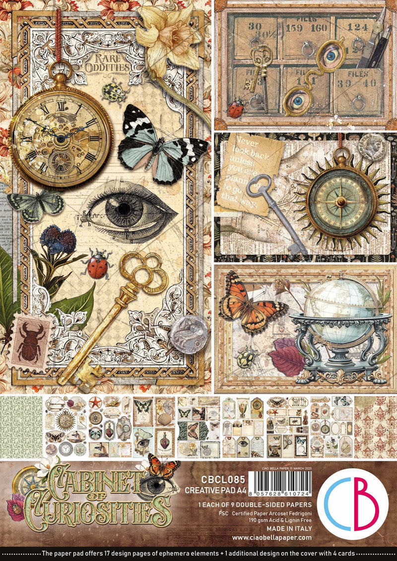 Ciao Bella - Cabinet Of Curiosities - Creative Pad A4
