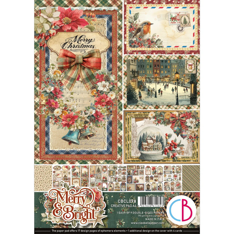 Ciao Bella - Merry & Bright - Creative Pad A4
