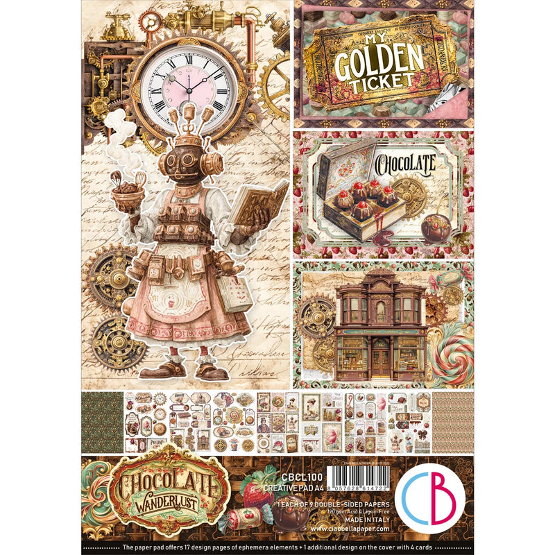 Ciao Bella - Chocolate Wanderlust - Creative Pad A4
