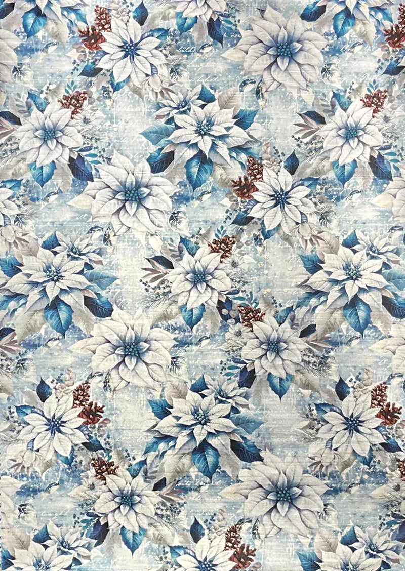 Ciao Bella - Deluxe Elegance of Blue Paper Silver A4 5/Pkg