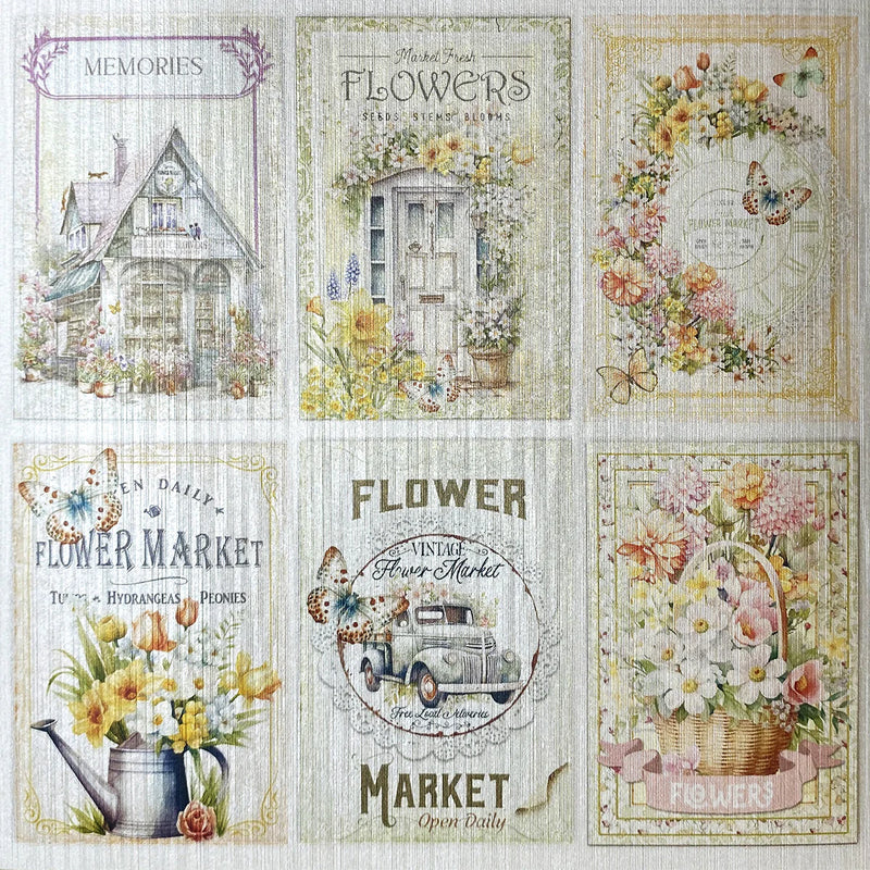 Ciao Bella - Deluxe Flower Shop Paper Pear 6"x6" 5/Pkg