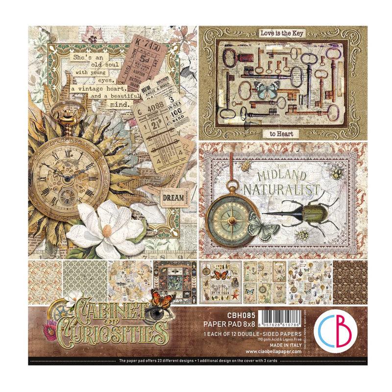 Ciao Bella - Cabinet Of Curiosities - Paper Pad 8"x8"