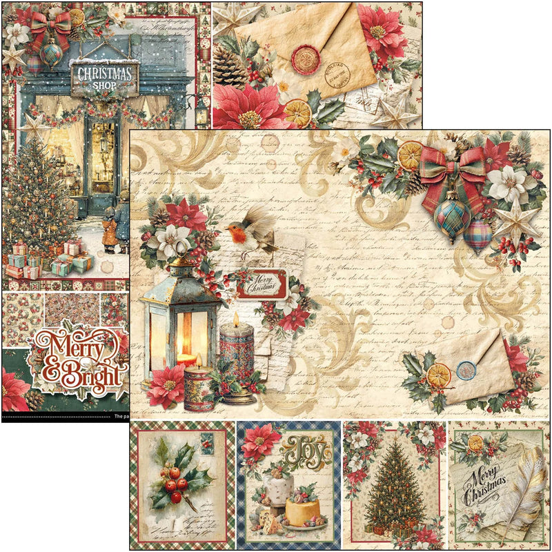 Ciao Bella - Merry & Bright - Paper Pad 8"x8"