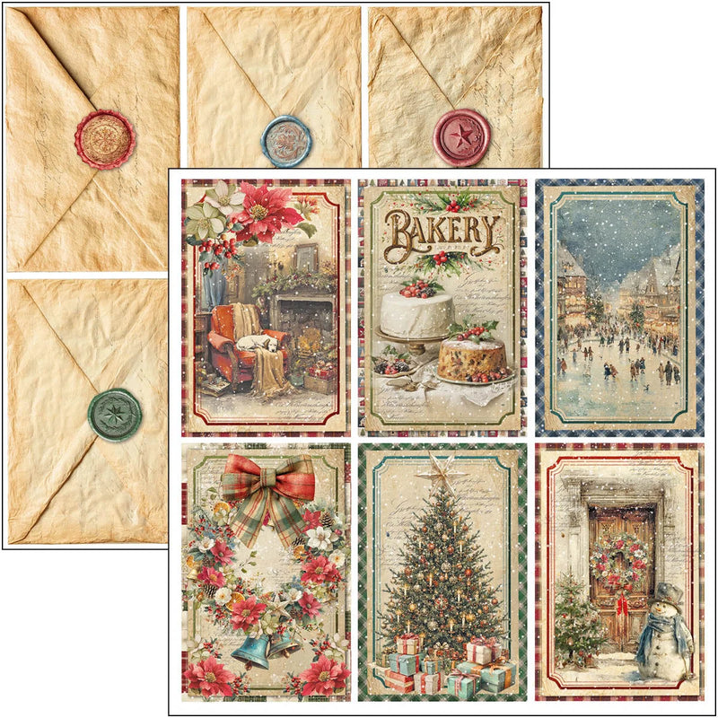 Ciao Bella - Merry & Bright - Paper Pad 8"x8"