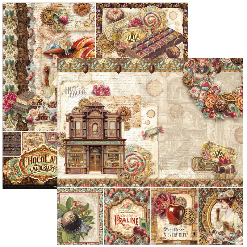 Ciao Bella - Chocolate Wanderlust - Paper Pad 8"x8"