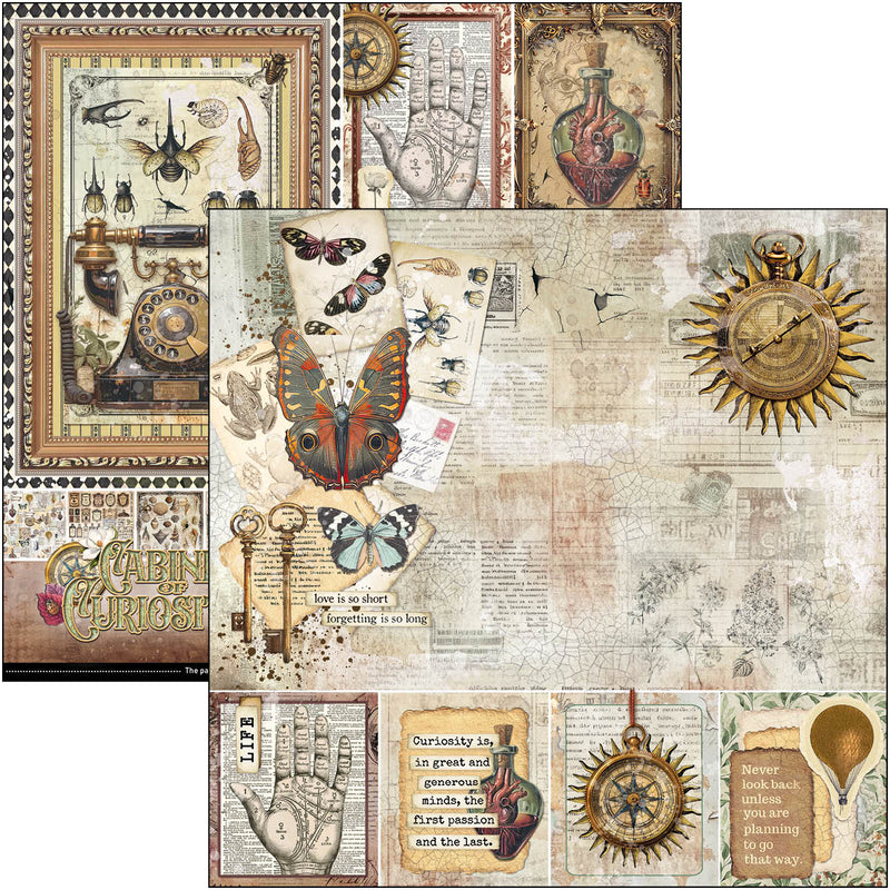 Ciao Bella - Cabinet Of Curiosities - Paper Pad 12"x12"