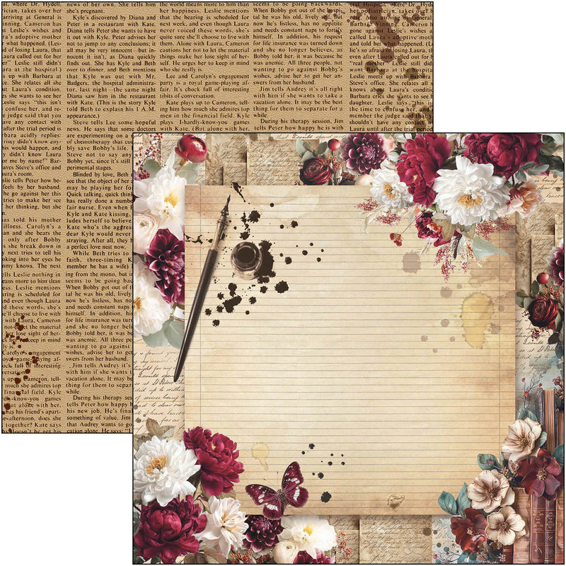 Ciao Bella - Book Lovers - Paper Pad 12"x12"