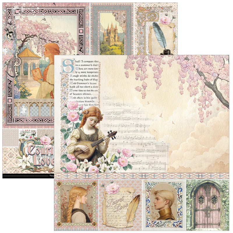 Ciao Bella - Courtly Love - Paper Pad 12"x12"