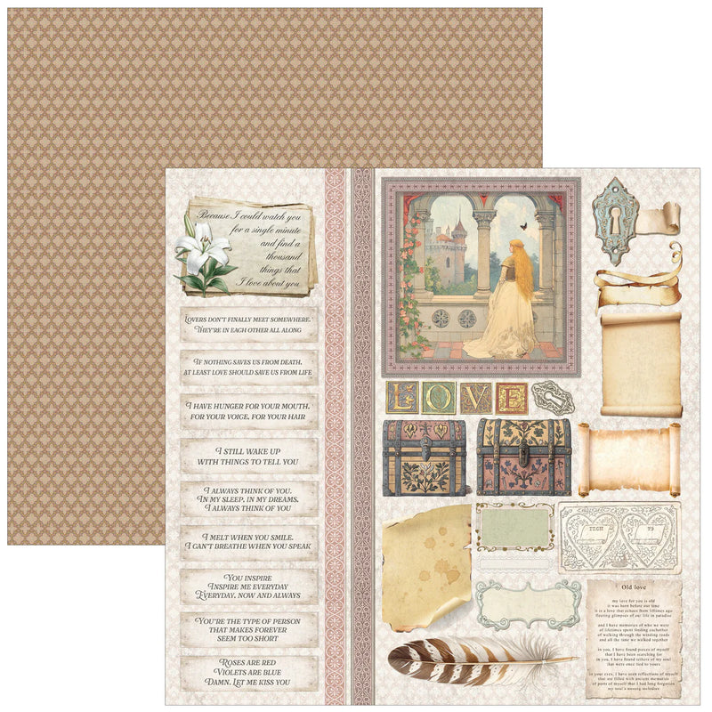 Ciao Bella - Courtly Love - Paper Pad 12"x12"