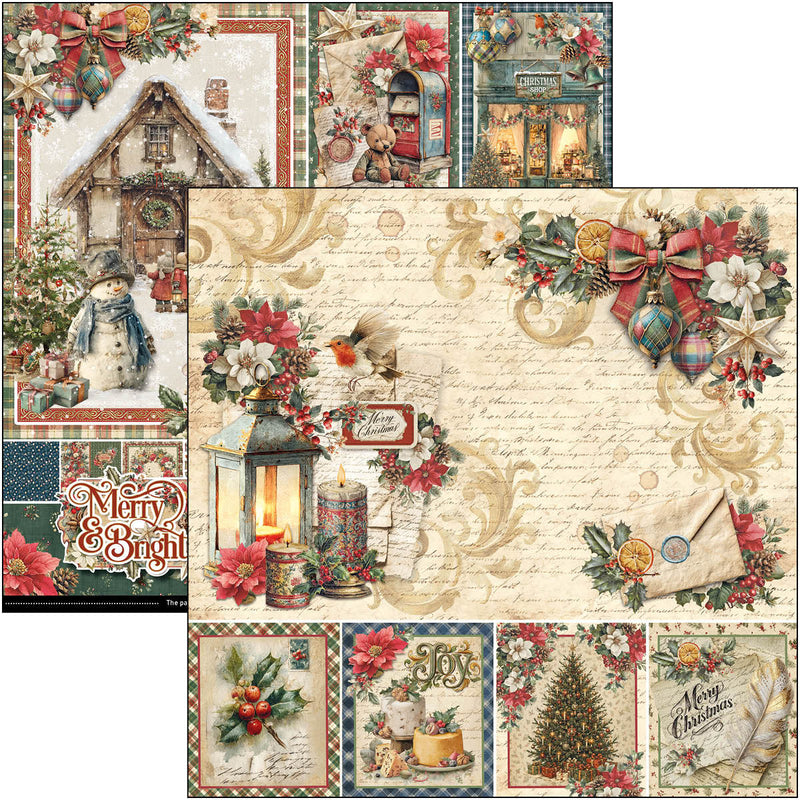 Ciao Bella - Merry & Bright - Paper Pad 12"x12"