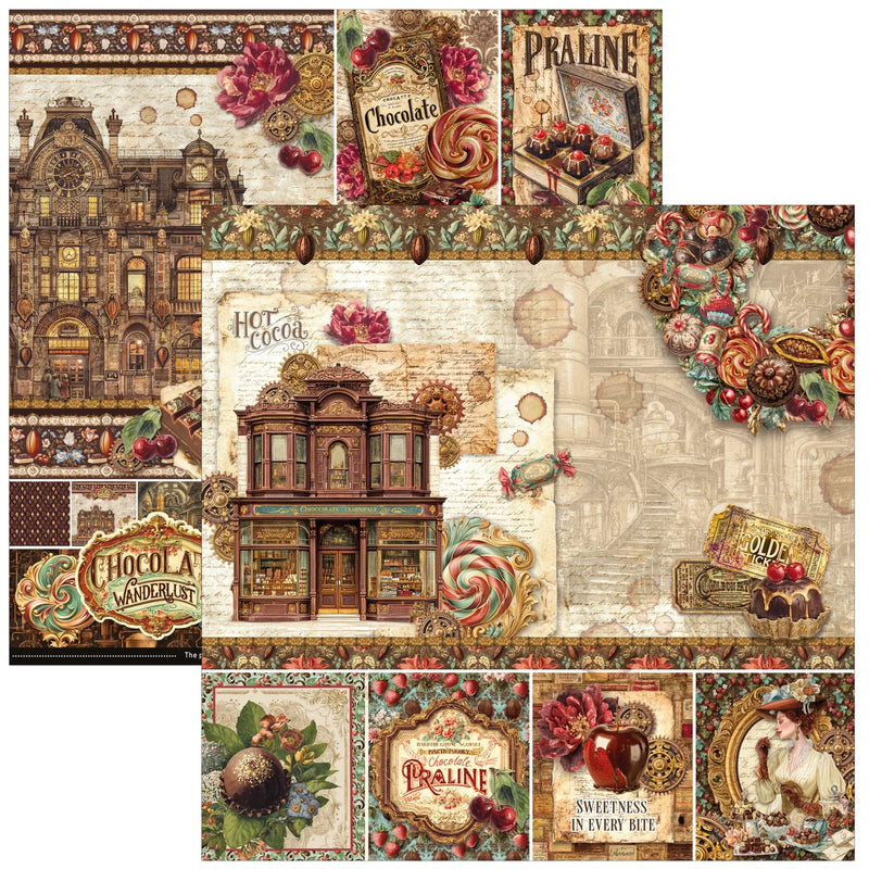 Ciao Bella - Chocolate Wanderlust - Paper Pad 12"x12"