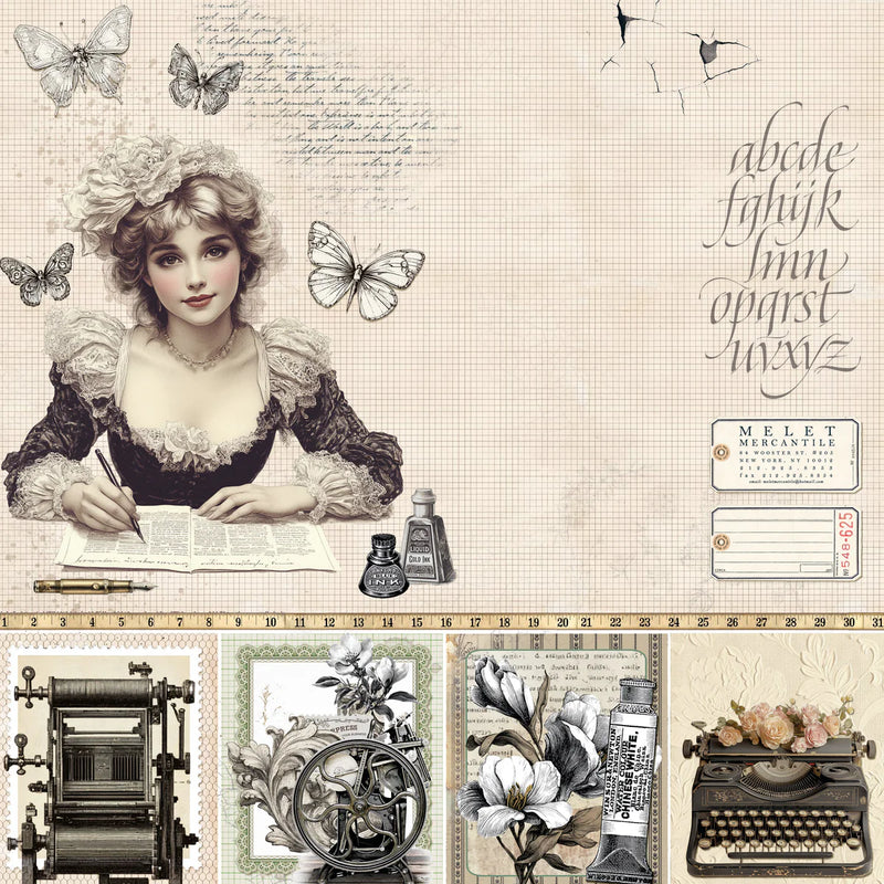 Ciao Bella - Typographic - Paper Pad 12"x12"