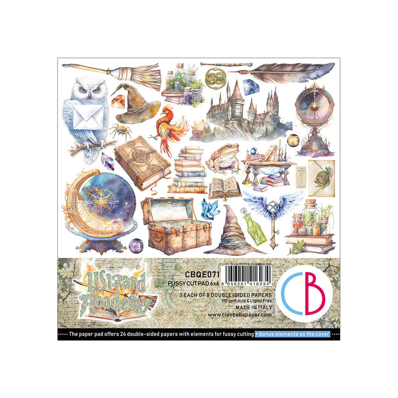 Ciao Bella - 6x6 Fussy Cut Pad - Wizard Academy