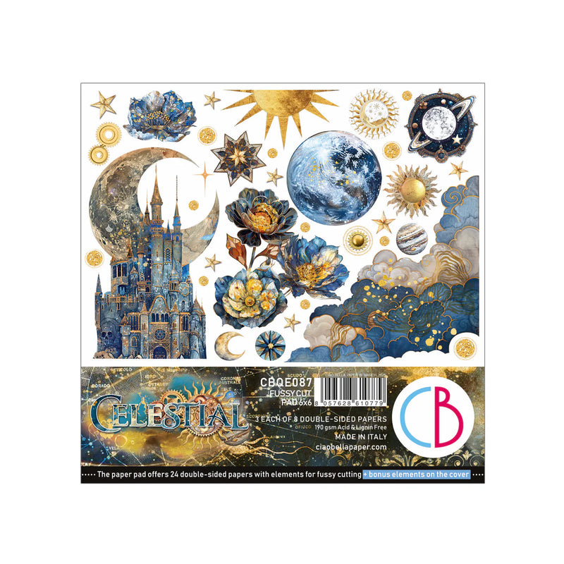 Ciao Bella - Celestial - 6x6 Fussy Cut Pad