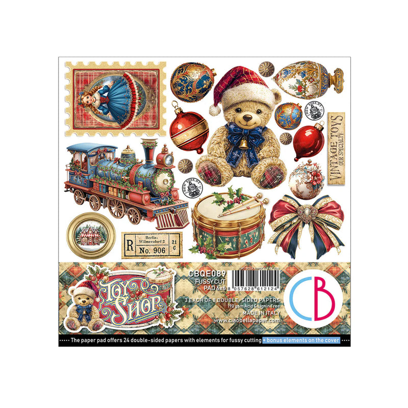 Ciao Bella - Toy Shop - Fussy Cut Pad 6"x6"