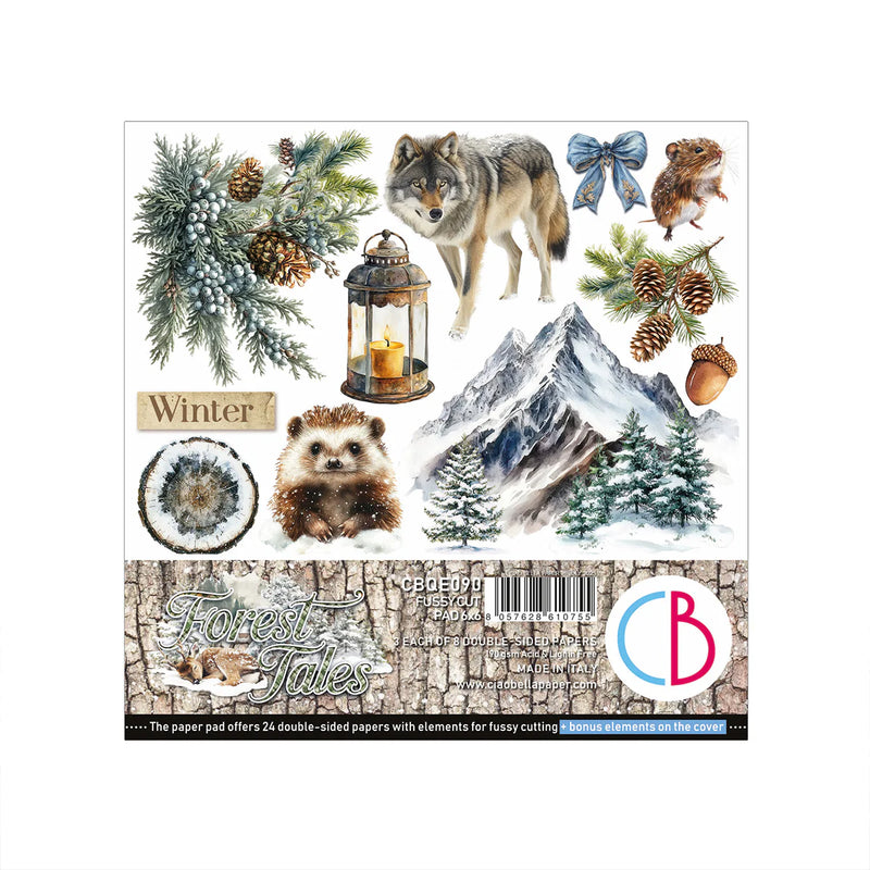 Ciao Bella - Forest Tales - Fussy Cut Pad 6"x6"