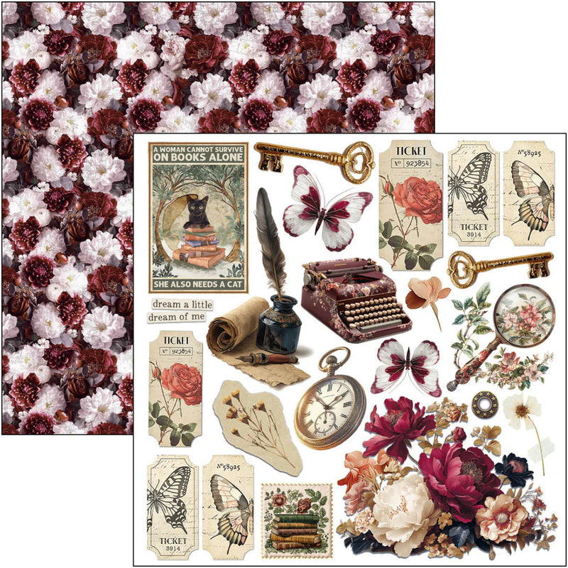 Ciao Bella - Book Lovers - Fussy Cut Pad 6"x6"