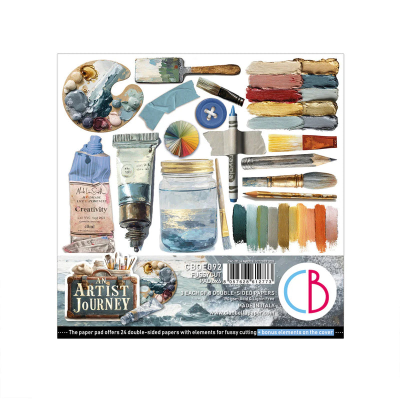 Ciao Bella - An Artist Journey - Fussy Cut Pad 6"x6"