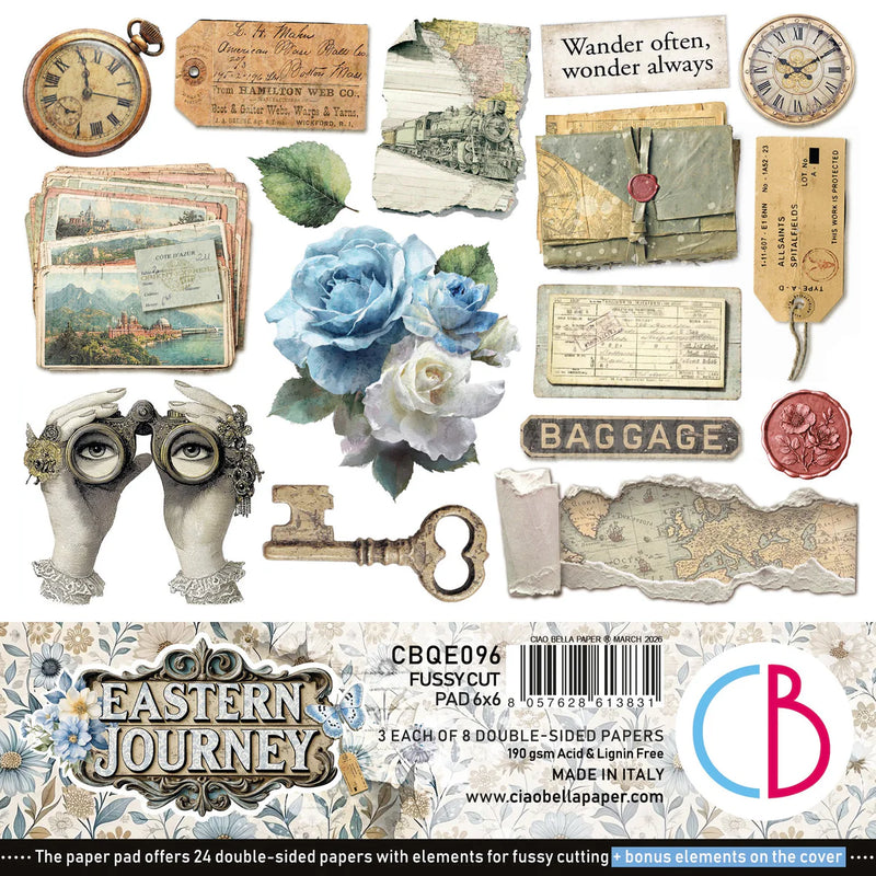 Ciao Bella - Eastern Journey - Fussy Cut Pad 6"x6"
