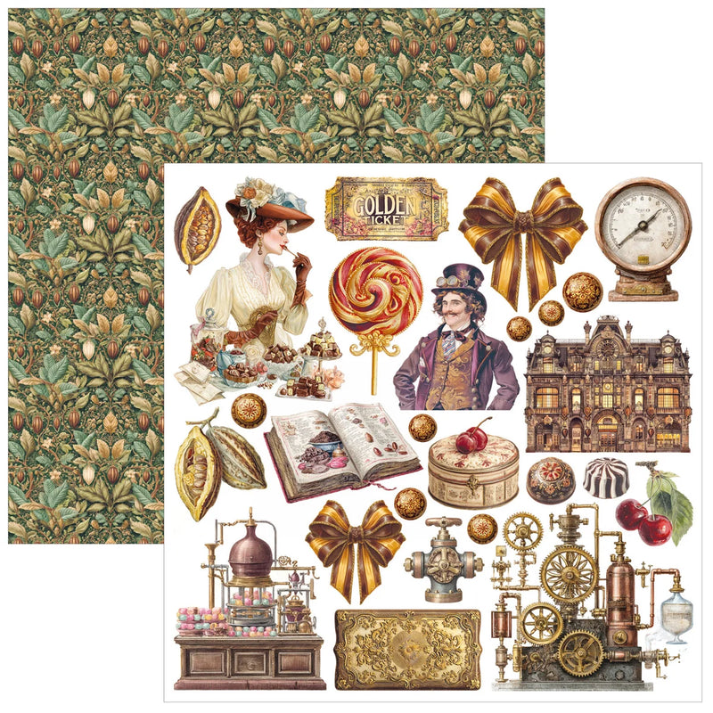 Ciao Bella - Chocolate Wanderlust - Fussy Cut Pad 6"x6"