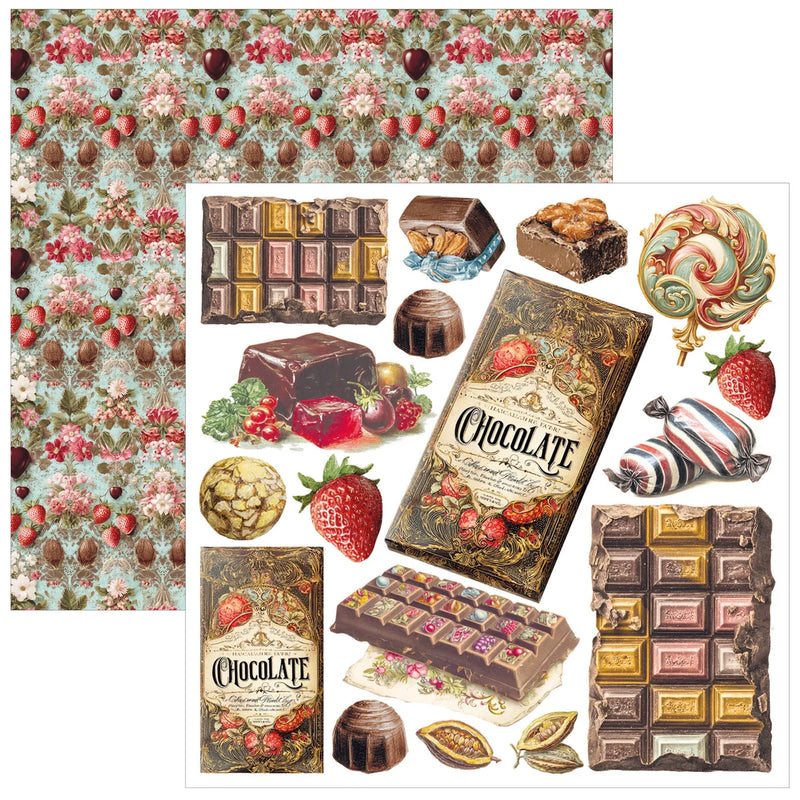 Ciao Bella - Chocolate Wanderlust - Fussy Cut Pad 6"x6"