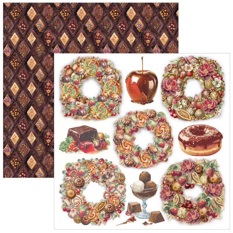 Ciao Bella - Chocolate Wanderlust - Fussy Cut Pad 6"x6"