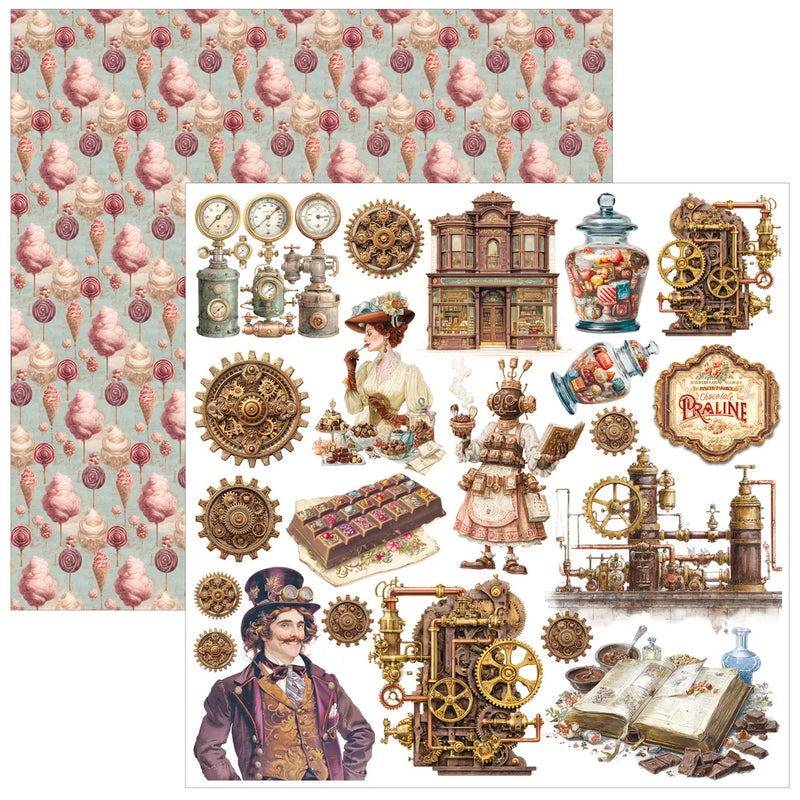 Ciao Bella - Chocolate Wanderlust - Fussy Cut Pad 6"x6"
